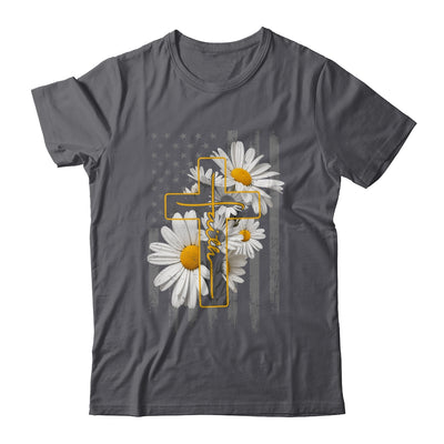 Love Faith Daisy Flowers Cross Flag Christian For Women Shirt & Hoodie | siriusteestore