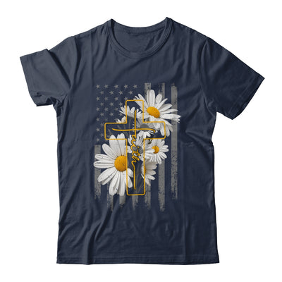 Love Faith Daisy Flowers Cross Flag Christian For Women Shirt & Hoodie | siriusteestore