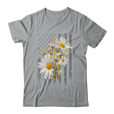 Love Faith Daisy Flowers Cross Flag Christian For Women Shirt & Hoodie | siriusteestore