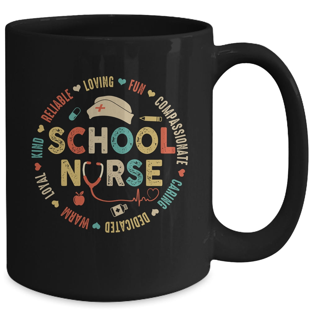 Love Heart RN Nursing School Nurse Graduation Vintage Mug | siriusteestore