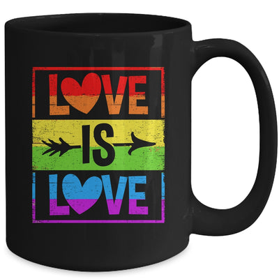 Love Is Love LGBT Gay Lesbian Pride LGBTQ Rainbow Color Mug | siriusteestore