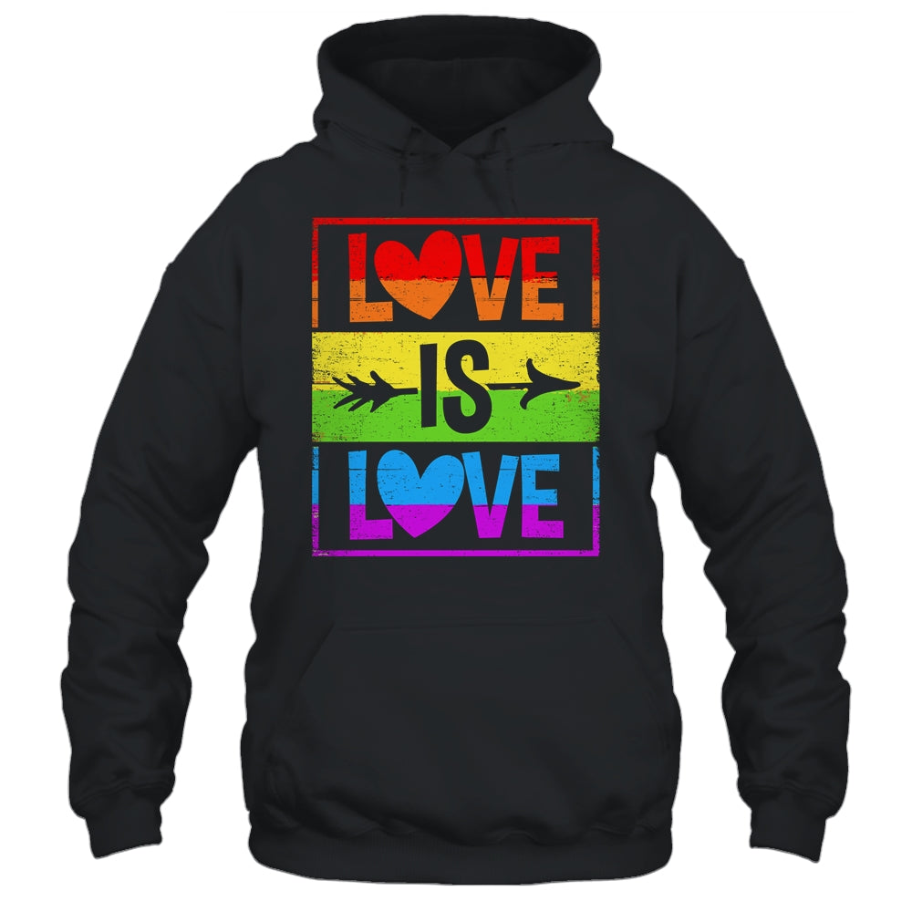Love Is Love LGBT Gay Lesbian Pride LGBTQ Rainbow Color Shirt & Tank Top | siriusteestore