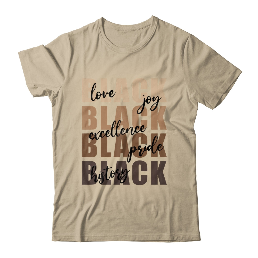 Love Joy Excellence Price Black History Month African Women Shirt & Tank Top | siriusteestore