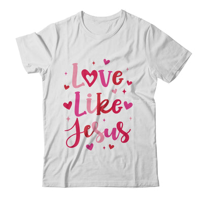 Love Like Jesus Coquette Heart Valentine Day Christian Shirt & Sweatshirt | siriusteestore