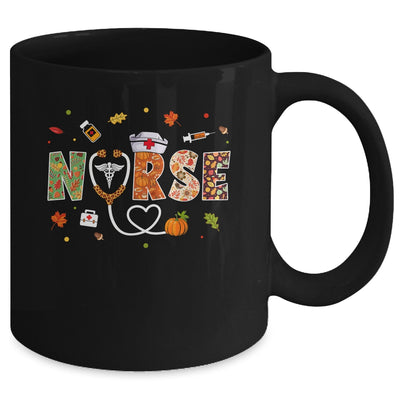 Love Nurse Life Pumpkin Fall Autumn Thanksgiving Nursing Mug | siriusteestore
