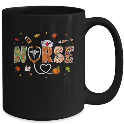 Love Nurse Life Pumpkin Fall Autumn Thanksgiving Nursing Mug | siriusteestore