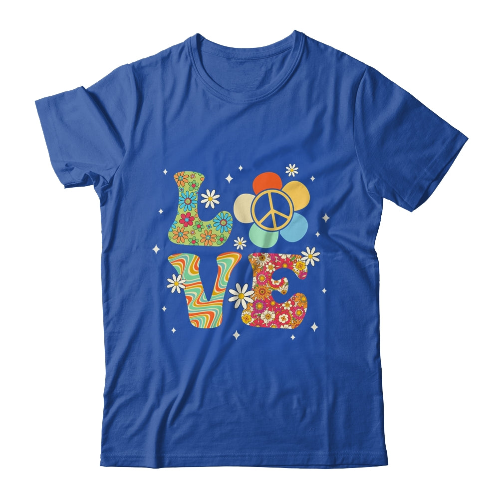 Love Peace Sign 60's 70's Costume Party Outfit Groovy Hippie Shirt & Tank Top | siriusteestore