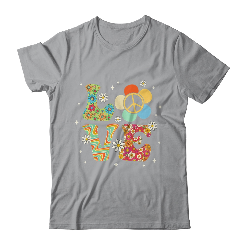 Love Peace Sign 60's 70's Costume Party Outfit Groovy Hippie Shirt & Tank Top | siriusteestore