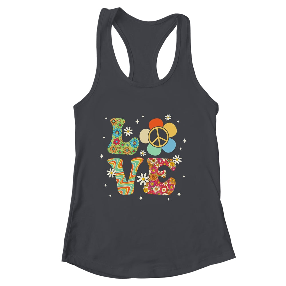 Love Peace Sign 60's 70's Costume Party Outfit Groovy Hippie Shirt & Tank Top | siriusteestore