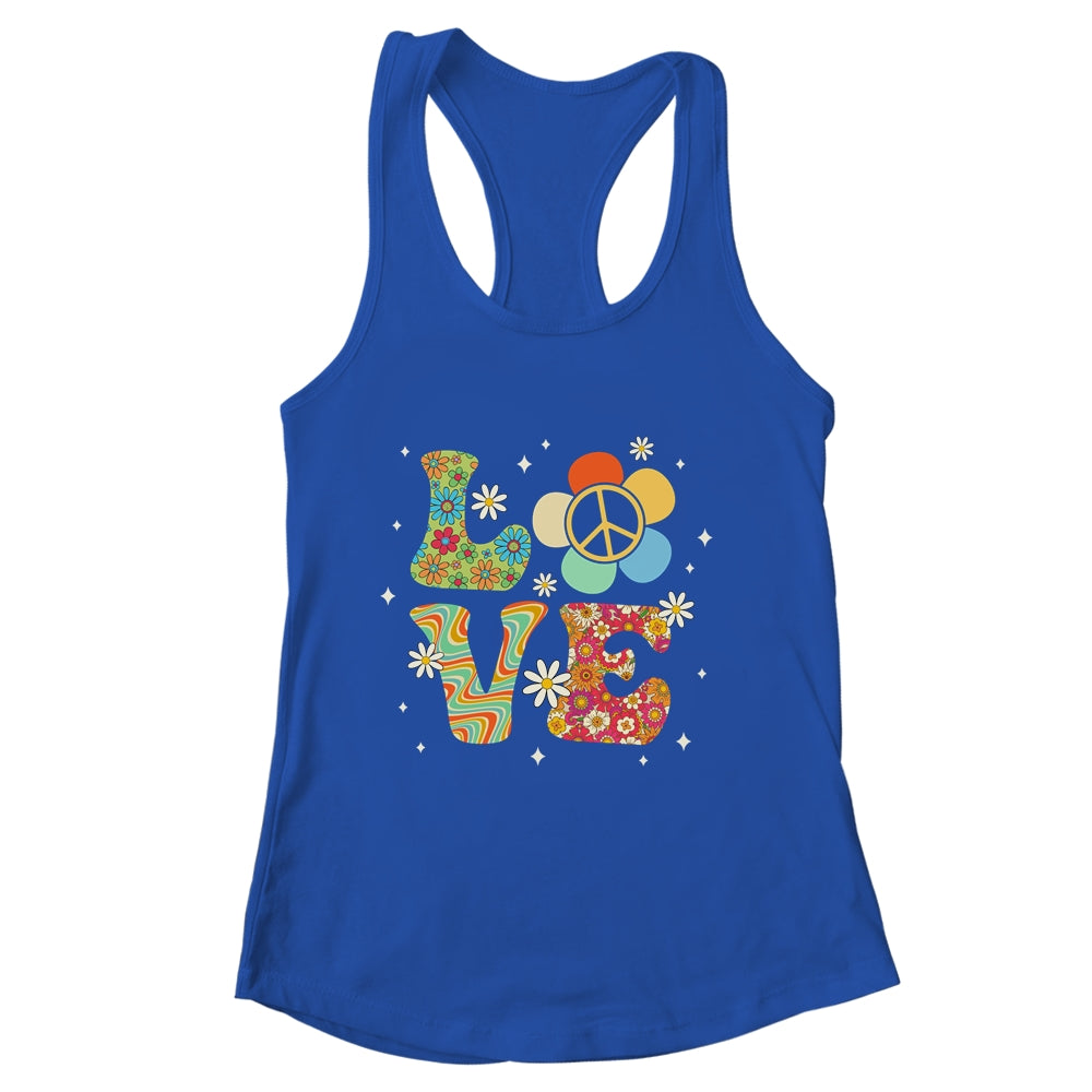Love Peace Sign 60's 70's Costume Party Outfit Groovy Hippie Shirt & Tank Top | siriusteestore