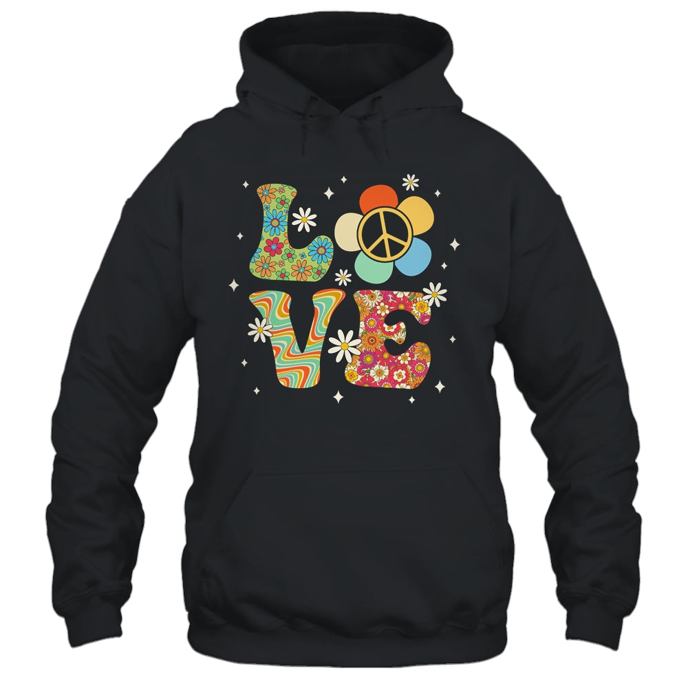 Love Peace Sign 60's 70's Costume Party Outfit Groovy Hippie Shirt & Tank Top | siriusteestore