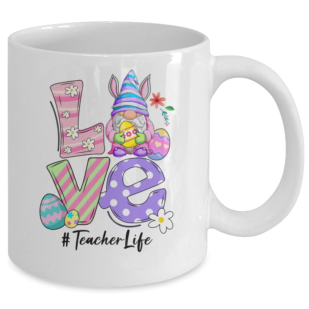 Love Teacher Life Easter Gnome Egg Mug | siriusteestore