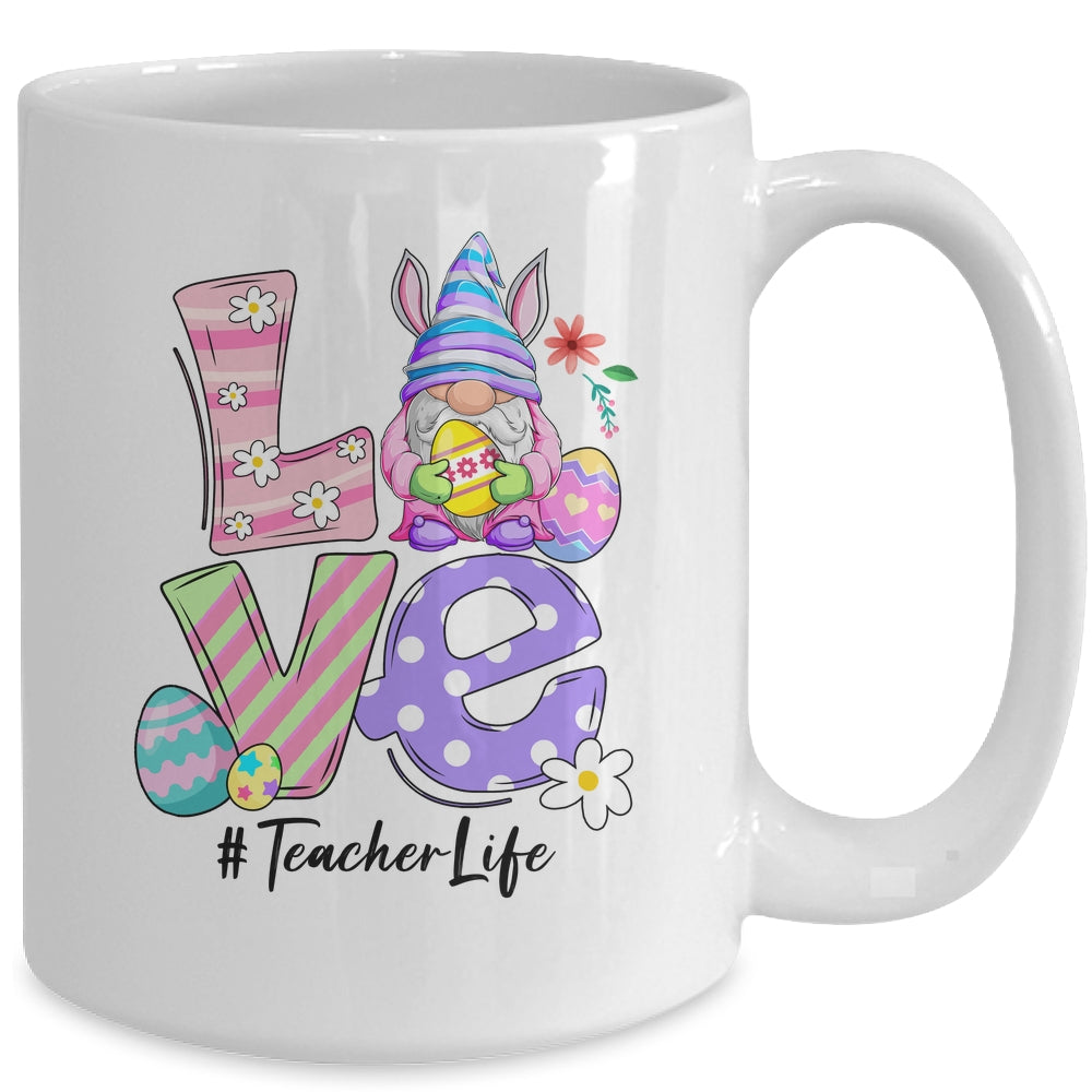 Love Teacher Life Easter Gnome Egg Mug | siriusteestore