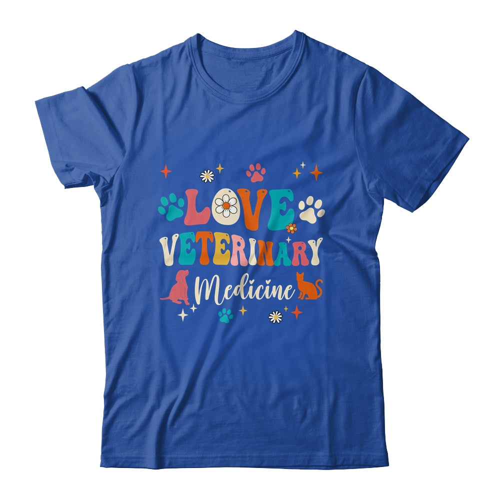 Love Veterinary Medicine Vet Tech For Women Girls Groovy Shirt & Tank Top | siriusteestore