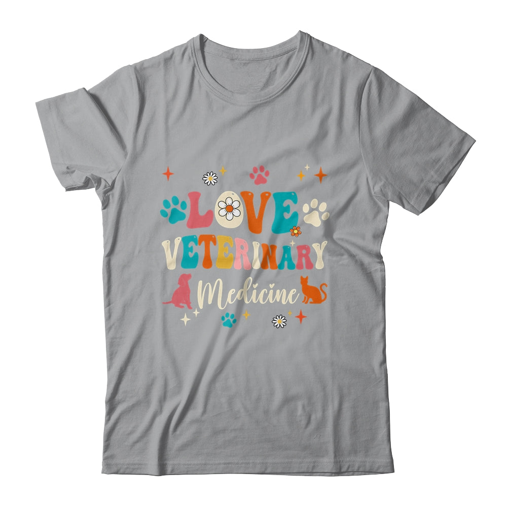 Love Veterinary Medicine Vet Tech For Women Girls Groovy Shirt & Tank Top | siriusteestore