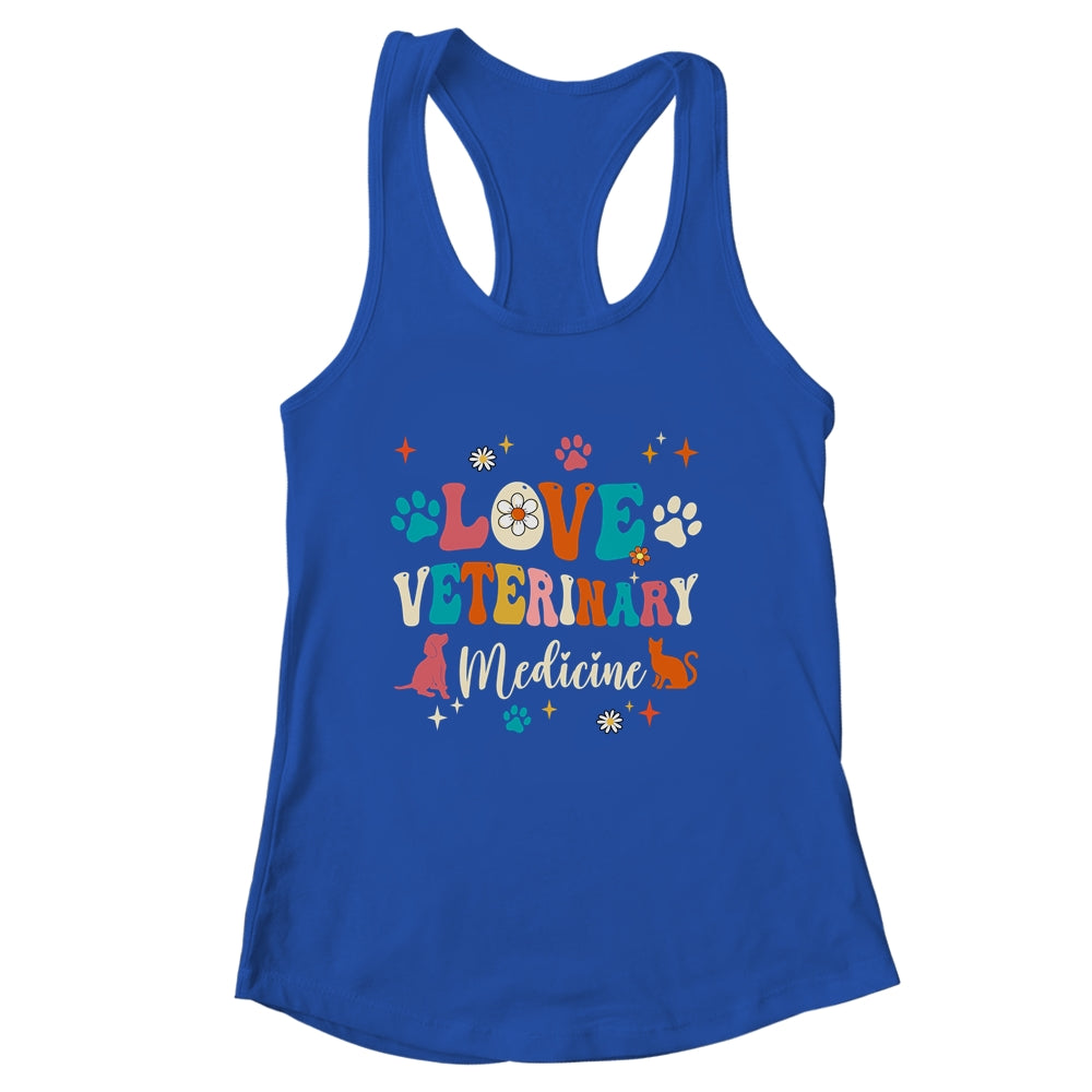 Love Veterinary Medicine Vet Tech For Women Girls Groovy Shirt & Tank Top | siriusteestore