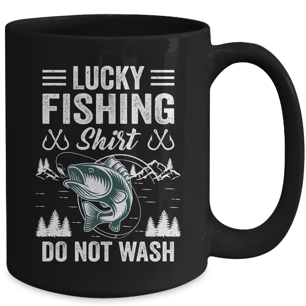 Lucky Fishing Design For Men Women Fisherman Lovers Mug | siriusteestore