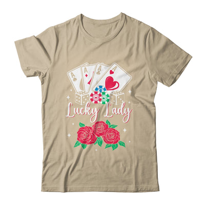 Lucky Lady Poker Player Gambling Casino Gambler Design Women Shirt & Tank Top | siriusteestore