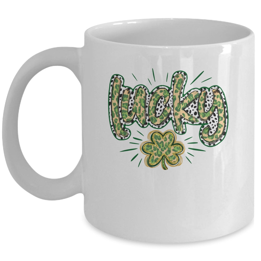 Lucky Shamrock Coquette St Patricks Day Retro Irish Day Mug | siriusteestore