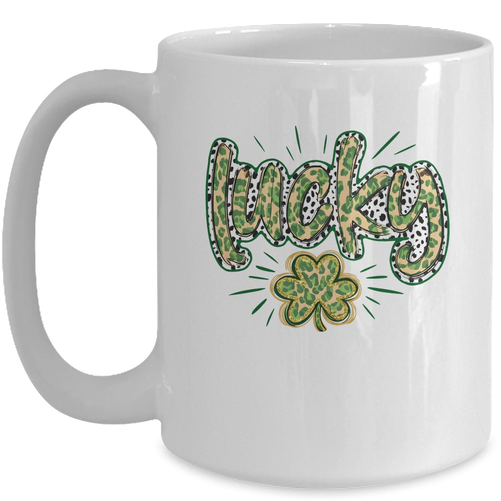 Lucky Shamrock Coquette St Patricks Day Retro Irish Day Mug | siriusteestore