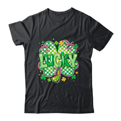 Lucky St Patrick's Day Preppy Coquette Lucky Irish Shamrock Shirt & Hoodie | siriusteestore