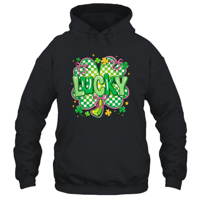 Lucky St Patrick's Day Preppy Coquette Lucky Irish Shamrock Shirt & Hoodie | siriusteestore