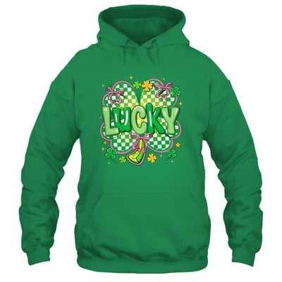 Lucky St Patrick's Day Preppy Coquette Lucky Irish Shamrock Shirt & Hoodie | siriusteestore