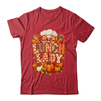 Lunch Lady Fall Thanksgiving Pumpkins Thankful Coquette Shirt & Sweatshirt | siriusteestore