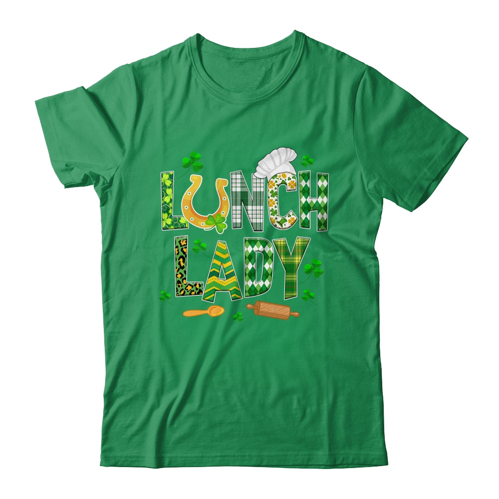 Lunch Lady Happy St Patrick's Day Cafeteria Worker Shirt & Hoodie | siriusteestore