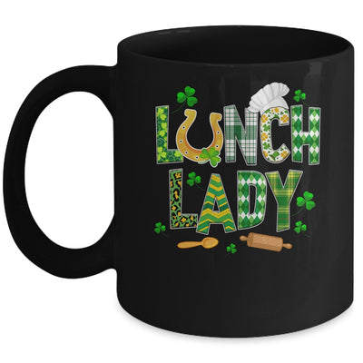 Lunch Lady Happy St Patrick's Day Cafeteria Worker Mug | siriusteestore