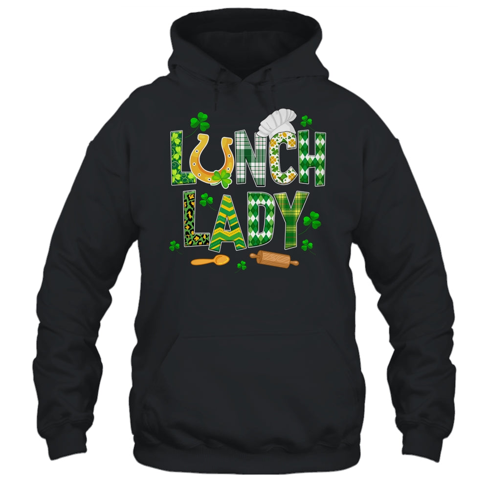 Lunch Lady Happy St Patrick's Day Cafeteria Worker Shirt & Hoodie | siriusteestore