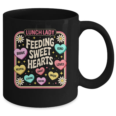 Lunch Lady Valentines Day Retro Cute Cafeteria Sweethearts Mug | siriusteestore