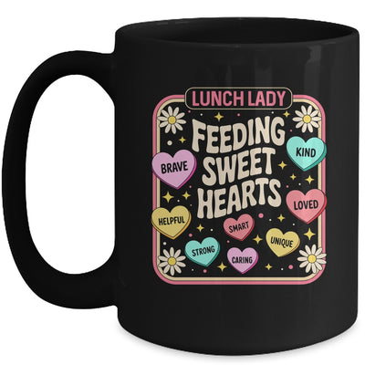 Lunch Lady Valentines Day Retro Cute Cafeteria Sweethearts Mug | siriusteestore