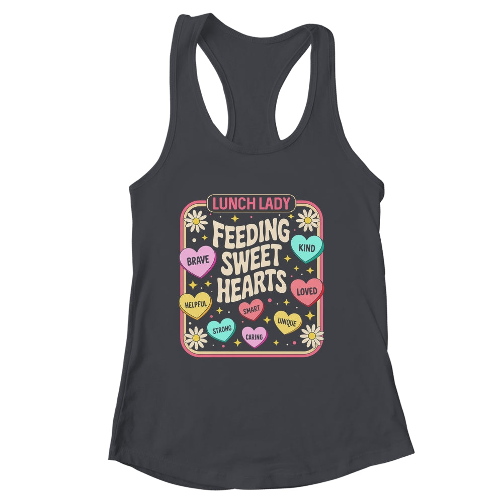 Lunch Lady Valentines Day Retro Cute Cafeteria Sweethearts Shirt & Tank Top | siriusteestore