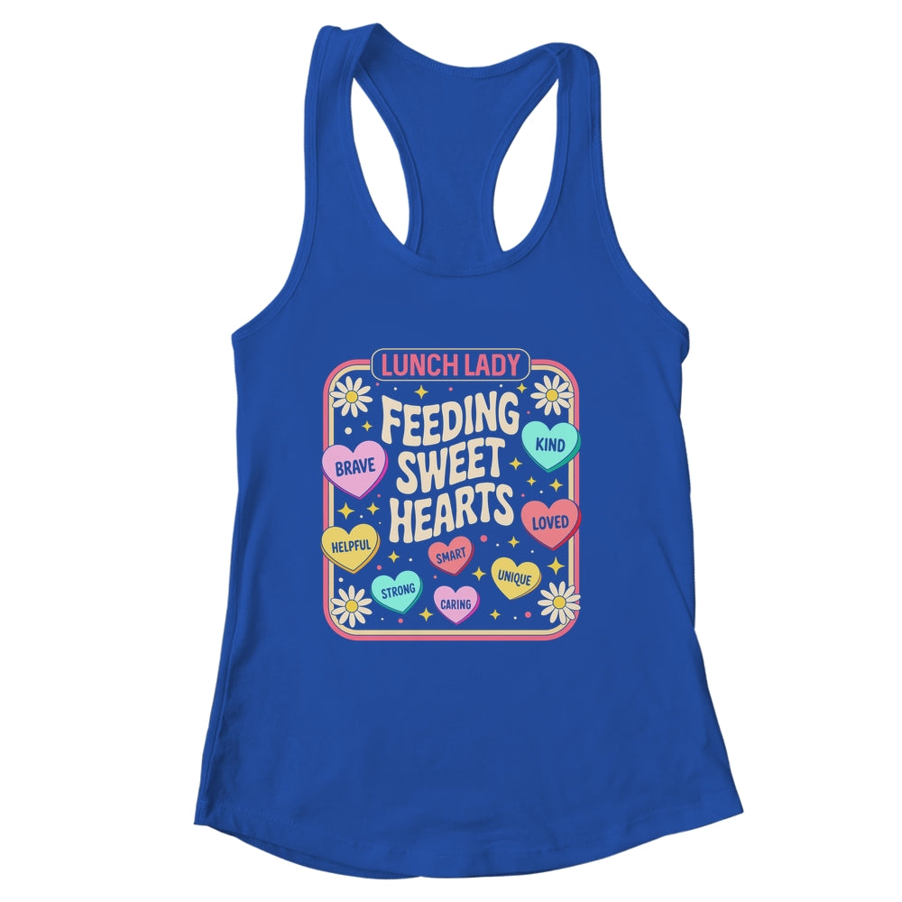 Lunch Lady Valentines Day Retro Cute Cafeteria Sweethearts Shirt & Tank Top | siriusteestore