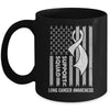 Lung Cancer Flag Support Squad Lung Cancer Awareness Mug | siriusteestore