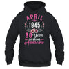 Made In 1945 80 Years Old April 80th Birthday Women Shirt & Tank Top | siriusteestore