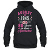 Made In 1945 80 Years Old August 80th Birthday Women Shirt & Tank Top | siriusteestore