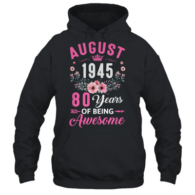 Made In 1945 80 Years Old August 80th Birthday Women Shirt & Tank Top | siriusteestore