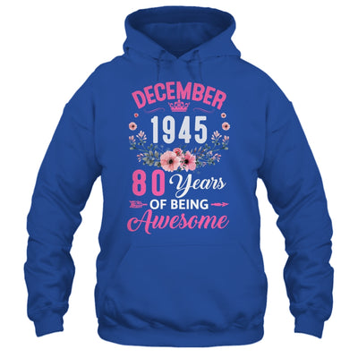 Made In 1945 80 Years Old December 80th Birthday Women Shirt & Tank Top | siriusteestore