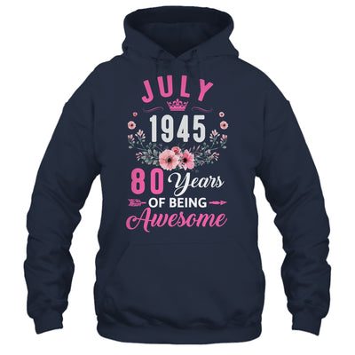 Made In 1945 80 Years Old July 80th Birthday Women Shirt & Tank Top | siriusteestore