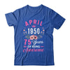 Made In 1950 75 Years Old April 75th Birthday Women Shirt & Tank Top | siriusteestore