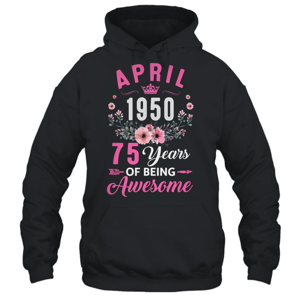 Made In 1950 75 Years Old April 75th Birthday Women Shirt & Tank Top | siriusteestore