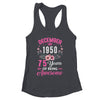 Made In 1950 75 Years Old December 75th Birthday Women Shirt & Tank Top | siriusteestore