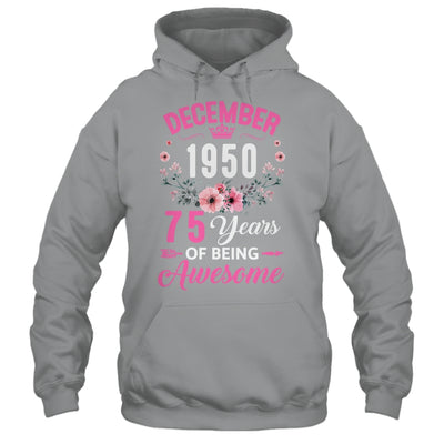 Made In 1950 75 Years Old December 75th Birthday Women Shirt & Tank Top | siriusteestore