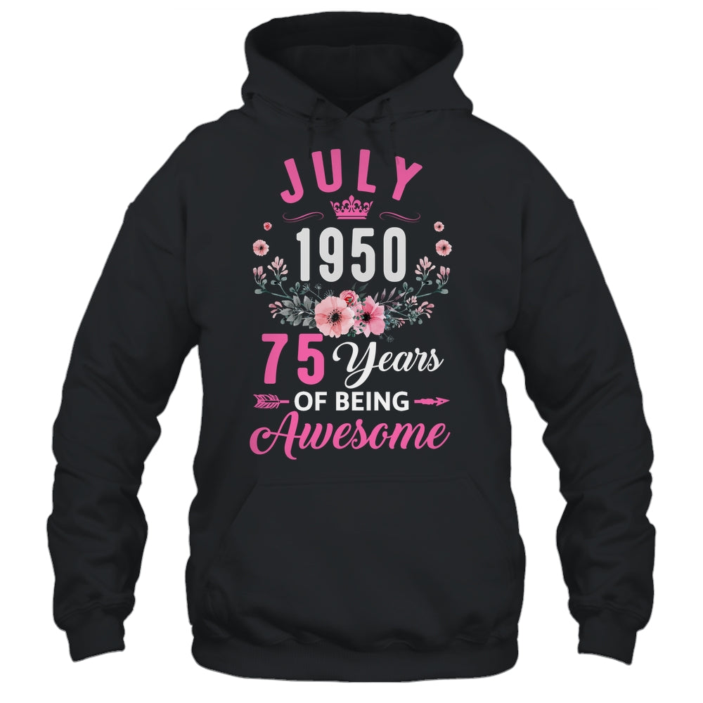 Made In 1950 75 Years Old July 75th Birthday Women Shirt & Tank Top | siriusteestore