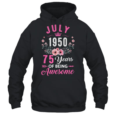 Made In 1950 75 Years Old July 75th Birthday Women Shirt & Tank Top | siriusteestore