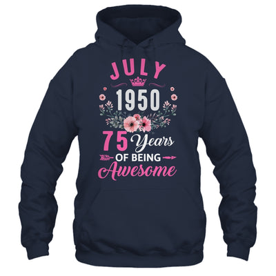 Made In 1950 75 Years Old July 75th Birthday Women Shirt & Tank Top | siriusteestore