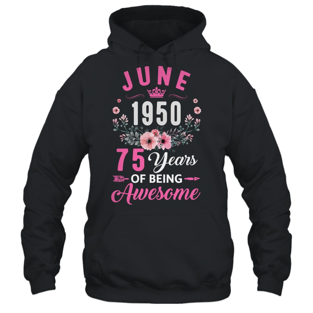 Made In 1950 75 Years Old June 75th Birthday Women Shirt & Tank Top | siriusteestore