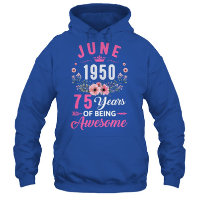 Made In 1950 75 Years Old June 75th Birthday Women Shirt & Tank Top | siriusteestore